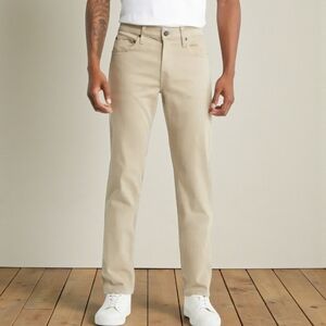 Paper Denim & Cloth Stretch Slim Classic 5 Pocket Style Pants Khaki Men's 34x32